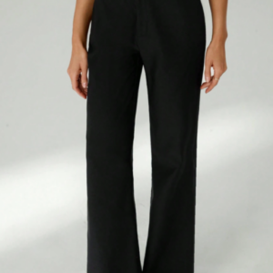 กางเกงขายาวทรงบานผู้หญิงสำหรับฤดูใบไม้ผลิและฤดูร้อน สไตล์โรแมนติก